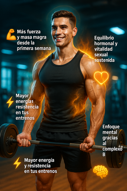🔥 KING MAKER – Suplemento Natural para Potencia Masculina Extrema | Aumenta Testosterona, Energía y Deseo Sexual